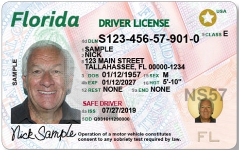 Sample Florida Driver License