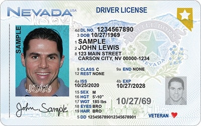 Sample Nevada Driver License