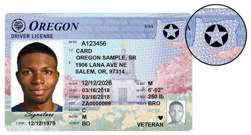 Sample Oregon Driver License