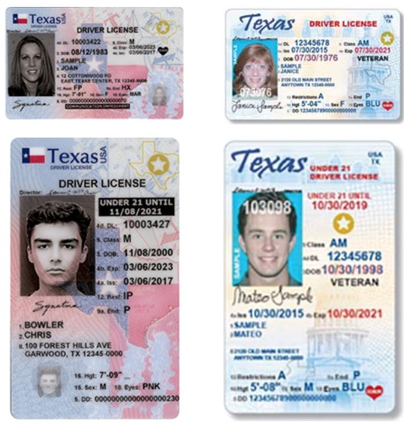 Sample Texas Driver License